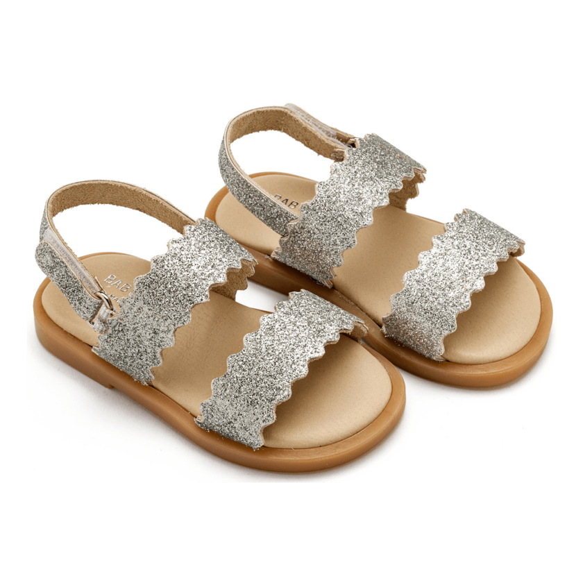 PLATINUM GILR SANDALS